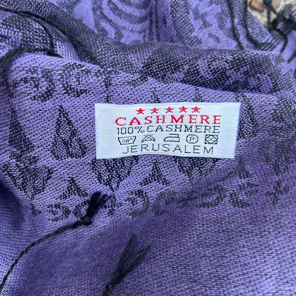 Purple Cashmere Scarf